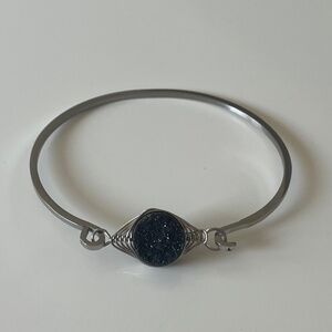 Druzy stone cuff bracelet